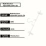 White Plastic Hangers with Clips for Skirts or Trousers White Plastic Hangers with Clips for Skirts or Trousers x20 Image 7