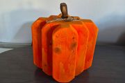 handmade wooden pumkin