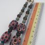 Antique Venetian Style Thousand Eye Glass Big Beads Necklace Image 3