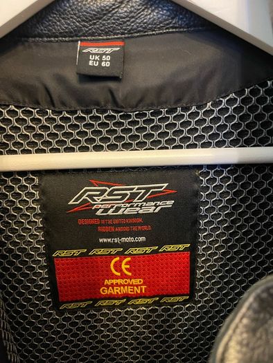 rst leather motorbike jacket as new