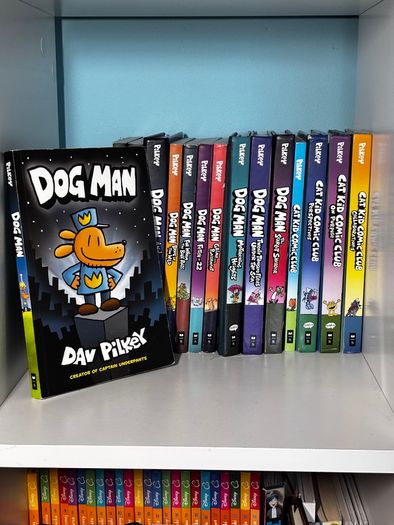 Dog Man and Cat Kid Collection up to The Scarlet Shredder and Cat Kid Collaborations (5th book not included)