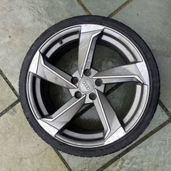 DAMAGED - 19" inch Audi alloys - 5x112 - OEM look - 225/35/19 tyres.