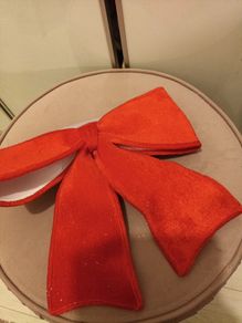 Red christmas bow