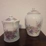 Matching Vintage Royal Tara Bone China Biscuit Jars & Lids Image 7