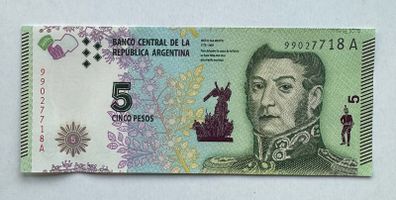 Argentina 5 Pesos Banknote