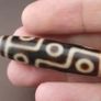 Antique Himalayan Tibetan 9 Eyes Agate Dzi Bead Amulet Pendant Image 5