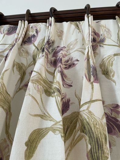 Stunning Large Laura Ashley Linen Curtains 128 inch wide x 93 inch drop