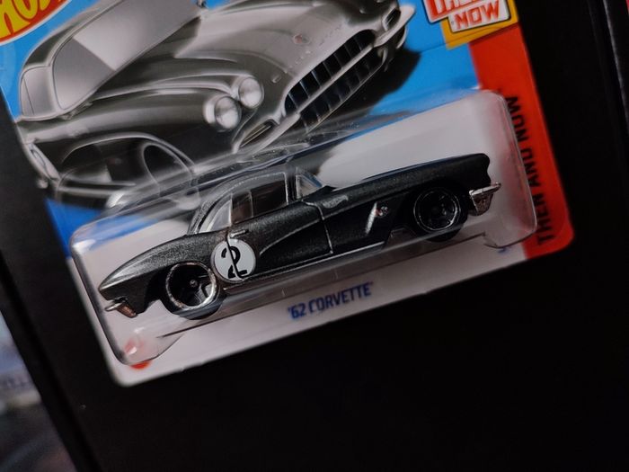 '62 Chevy Corvette ! Gray ! from Then and Now Series ! Hot Wheels ! Mattel !