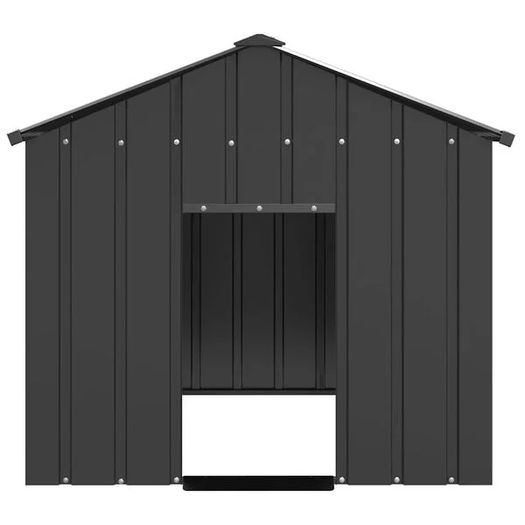 Dog House with Roof 113x153x101 cm Galvanised Steel