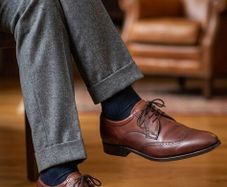 Quality Men's Dark Brown Barker Shoes