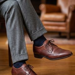 Quality Men's Dark Brown Barker Shoes