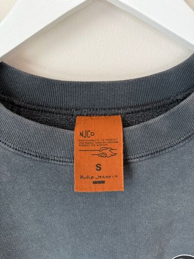 NUDIE JEANS - Knocktopus Sweatshirt Anthracite Size S!