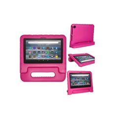 For Amazon Fire 7 2022 12th Gen Case Kids Shockproof Tablet Smart Cover Handle Pink New