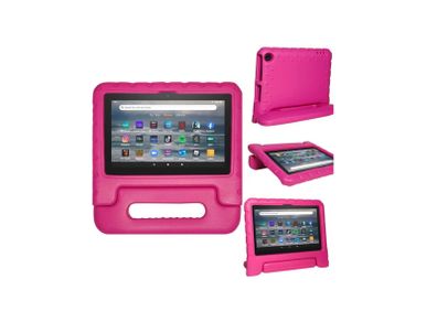 For Amazon Fire 7 2022 12th Gen Case Kids Shockproof Tablet Smart Cover Handle Pink New