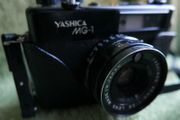 Yashica MG-1 35mm Film Rangefinder Camera with Yashinon 45/2.8 Lens - Tested