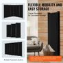 Room Divider, 6 Panels Room Divider, Folding Privacy Screen and Portable Partition Divider for Room Separation, Image 5