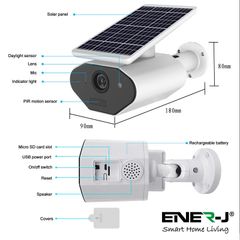 Solar Powered Wi- Fi Camera Smart Outdoor