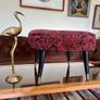 Vintage Rare Mid Century Sherborne Style Footstool with Atomic Legs 1960s Image 2