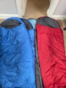 Four adult sleeping bags
