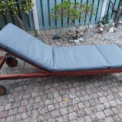 Beautiful sun lounger with full cushion