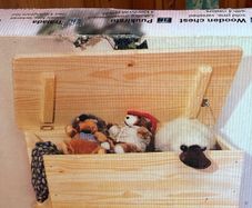 Brand New and Unused Solid Pine Wooden Storage Chest with Castors