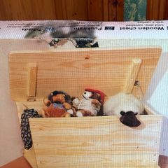 Brand New and Unused Solid Pine Wooden Storage Chest with Castors