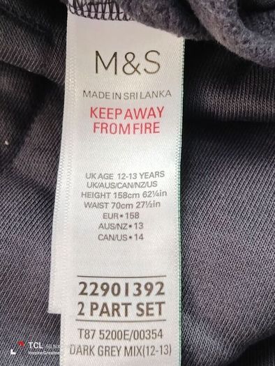 NEW.M&S boy's trousers/joggers. Age 12/13.height 158cm