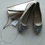 Gold Zara dress size XS(8-10) with matching heels and clutch Image 8