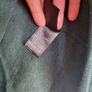 Forest Green Crea, V-Neck Knit, Handkerchief Hem, One Size Image 7