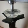 Stunning Black and Clear Crystal Table Lamp by Galway Crystal Image 4