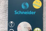 Schneider 3+1 Whiteboard and Flipchart Marker Pens Medium Bullet Assorted Colours Pack of 4 Home Office School College