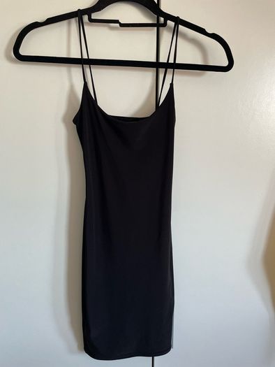 Black mini dress