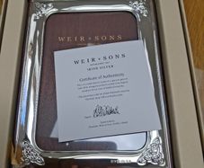 silver frame  by weirs& son