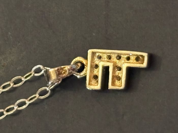 Brand New Sterling Silver Necklace With Initial / Letter F Pendant