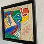 Framed Original Art Cubist Folk Art Original Gift Image 7