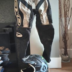 Mountain Bike helmet and trousers