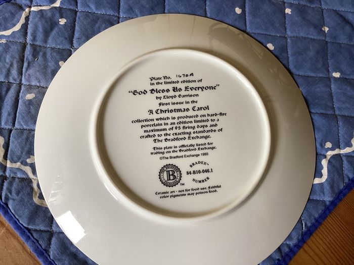 christmas A Christmas Carol plate