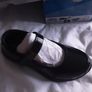 Girls black patent sketchers shoes Image 7