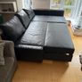 IKEA Friheten Leather corner sofa with ottoman Image 2
