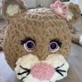 Hand-Crocheted Cat Rug. Cozy, Cute and Cuddly Image 2
