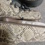 D.Franklin Snake Print Combat Boots / Chunky Platform Lace-Up Size 40 Image 6