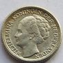 Dutch Silver 25 Cents Netherlands 1944 WW2 Image 2