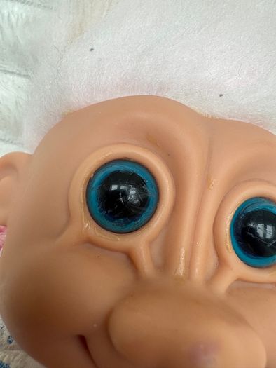 Russ Vintage Troll Kidz Daisy Troll Dress Plush Doll Used Dirty Damaged Please see pictures