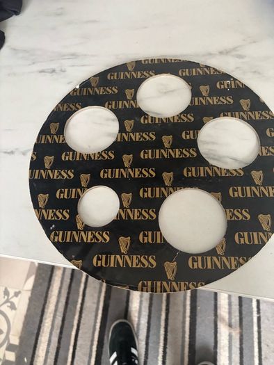 Guinness cardboard advertisement