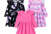 Brand New PATPAT Girls' Dress Set - Classic 3-Piece Long Sleeve