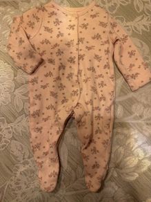 baby girl newborn sleeping suit