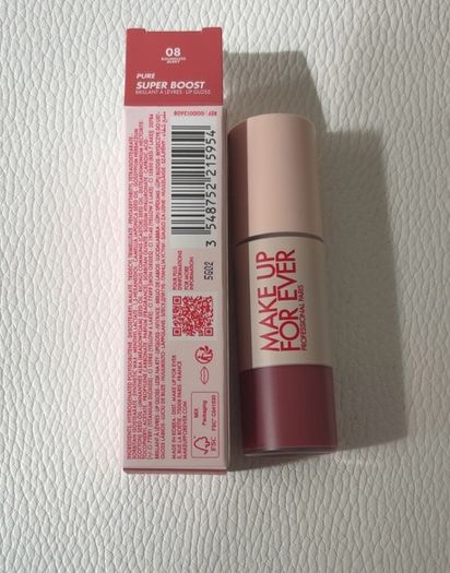 Make Up For Ever Super Boost Moisturising Plumping Effect Lip Gloss 9ml Shade Boundless Berry