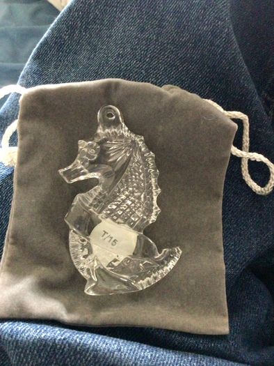 Waterford Crystal Seahorse Pendant