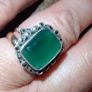 9ct Gold Silver Agate Ring Image 8