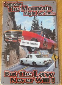 The Dukes of Hazzzardd : Metal Sign